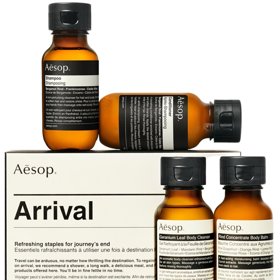 Set s péčí o tělo a vlasy Arrival, Aesop, Ingredients, 880 Kč
