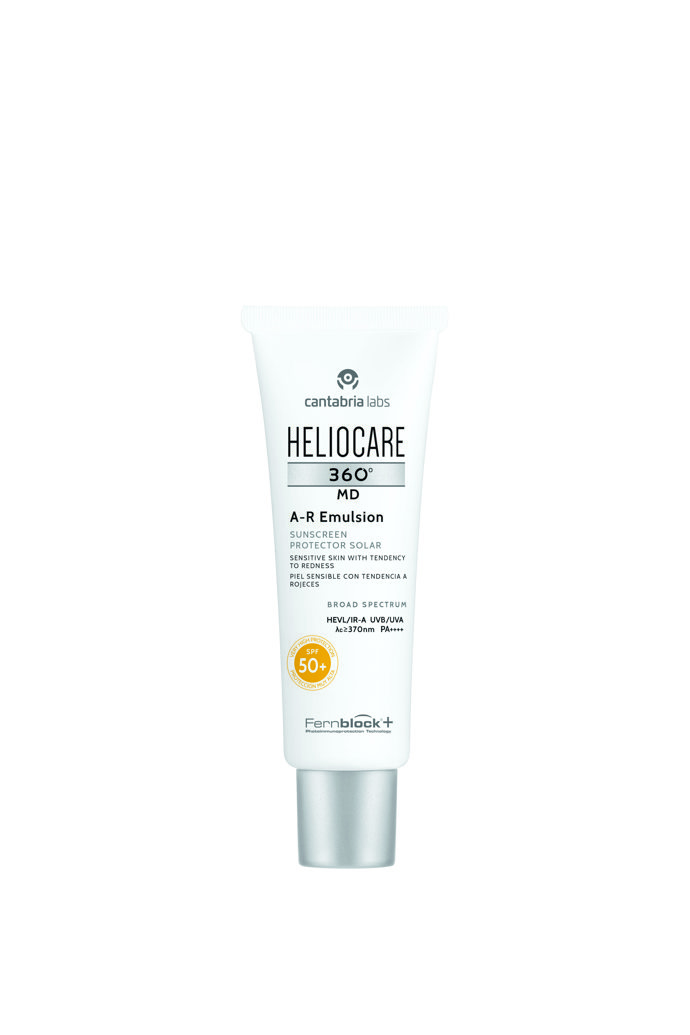 Emulze pro citlivou pleť se sklonem k začervenání 360 A-R Emulsion SPF 50+, Heliocare, 50 ml, 899 Kč
