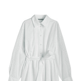 Bílé košilové šaty, H&M, 1499 Kč
