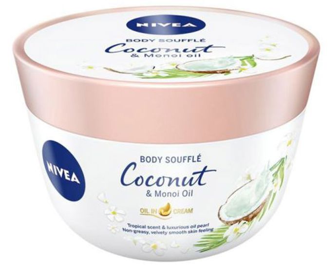 Nivea tělové suflé s olejem kokos & olej monoi poskytne vaší pokožce výjimečnou péči a hydrataci po celých 24 hodin.
Nivea tělové suflé s olejem kokos & olej monoi poskytne vaší pokožce výjimečnou péči a hydrataci po celých 24 hodin.
