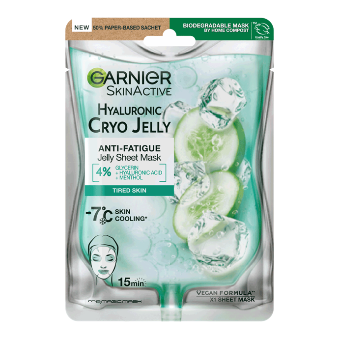 Textilní maska Cryo Jelly, Garnier, 70 Kč
Textilní maska Cryo Jelly, Garnier, 70 Kč