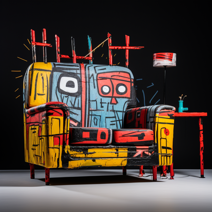 Nábytek podle Jeana-Michela Basquiat
