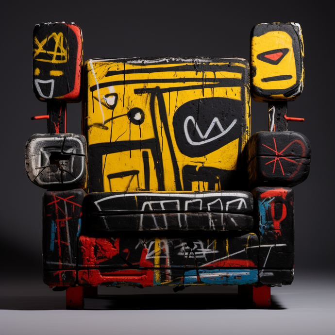Nábytek podle Jeana-Michela Basquiat

