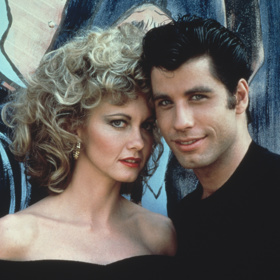 John Travolta a Olivia Newton-John v roce 1978, kdy vyšel snímek Pomáda.
