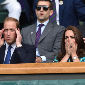 Princ i princezna z Walesu zbožňují tenis. 

