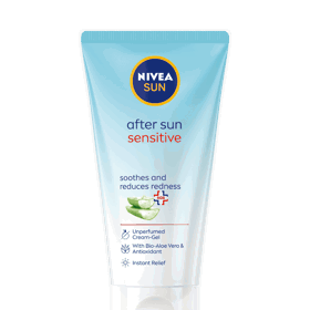 Zklidňující krémový gel po opalování, Nivea, 300 Kč
