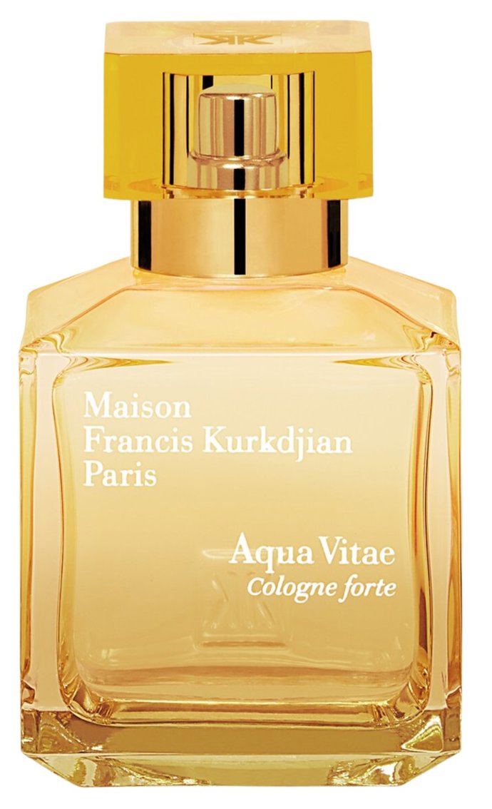 Aqua Vitae Cologne Forte, Maison Francis Kurkdjian, 75 ml, 4350 Kč, Ingredients
Aqua Vitae Cologne Forte, Maison Francis Kurkdjian, 75 ml, 4350 Kč, Ingredients