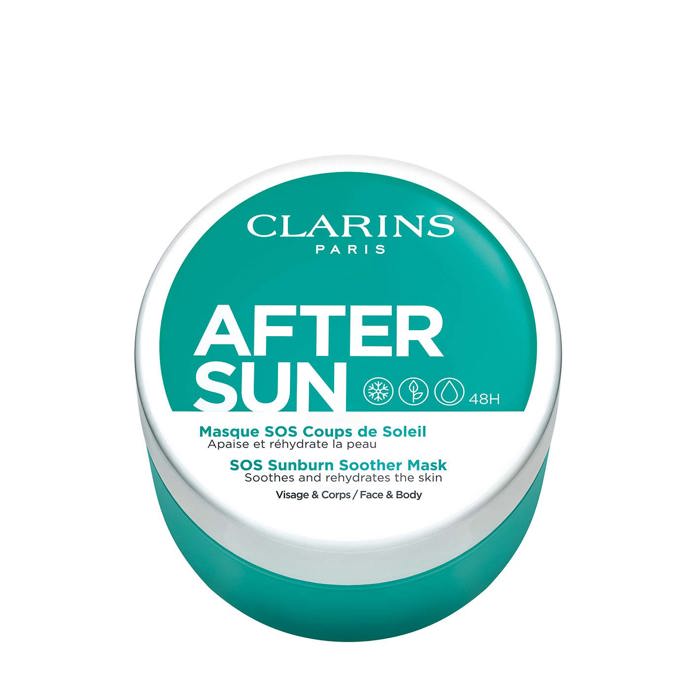 Maska po opalování na tělo a obličej SOS Sunburn Soother Mask, Clarins, 780 Kč
