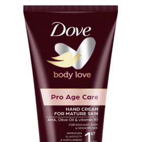 Krém na ruce pro zralou pokožku Body Love (Dove)

Tento krém naprosto vyhovuje potřebám stárnoucí pokožky. Hydratuje, zvláčňuje a zanechává pokožku jemnou a hebkou. Navíc příjemně voní. 

Cena: 89 Kč (75 ml)
