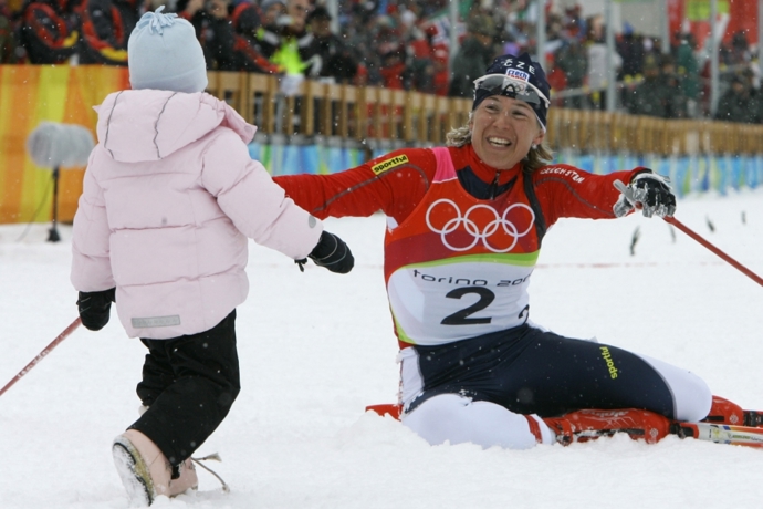 Kateřina Neumannová s dcerou Lucií v roce 2006
Kateřina Neumannová s dcerou Lucií v roce 2006