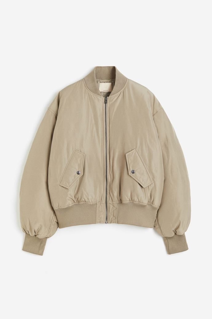 Béžový bomber, H&M
