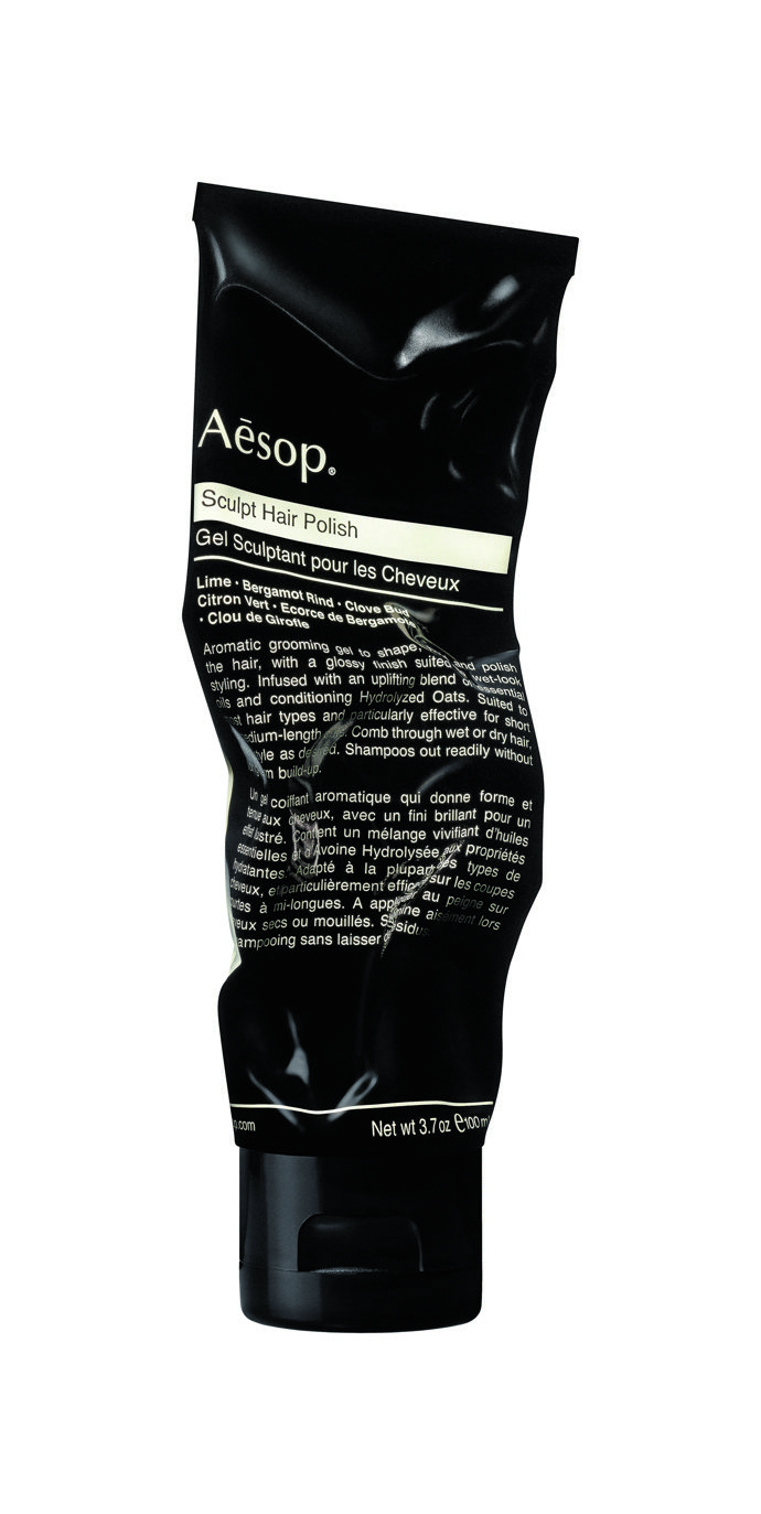 Stylingový gel Sculpt Hair Polish, Aesop, 100 ml, 730 Kč
Stylingový gel Sculpt Hair Polish, Aesop, 100 ml, 730 Kč