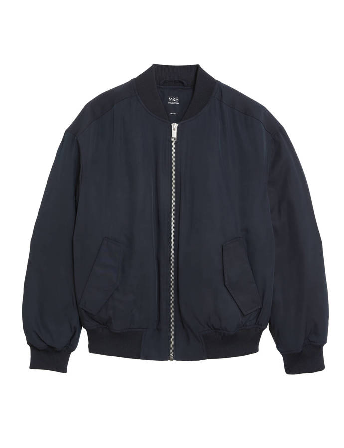 Tmavě modrý bomber, Marks & Spencer, 2299 Kč
