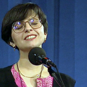 Folková zpěvačka Zuzana Navarová.