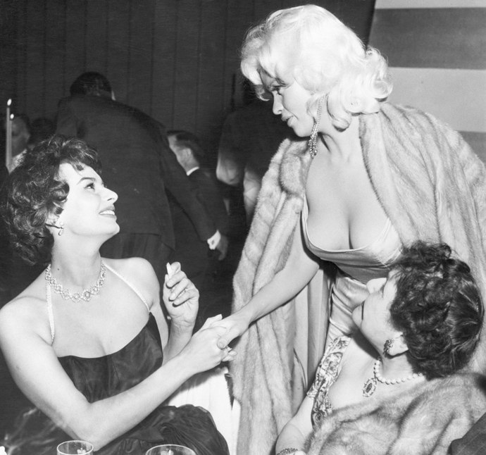 Sophia Loren a Jayne Mansfield