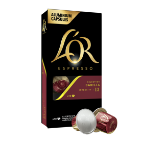 Kávové kapsle L'OR Barista Selection se skvěle hodí pro přípravu ristretta nebo espressa. Zakoupíte za doporučenou cenu 114,90 Kč
