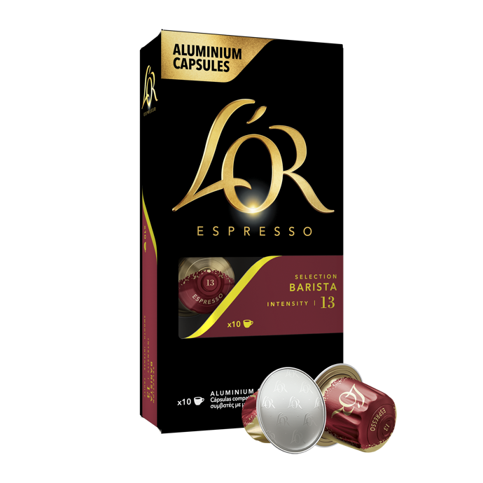 Kávové kapsle L'OR Barista Selection se skvěle hodí pro přípravu ristretta nebo espressa. Zakoupíte za doporučenou cenu 114,90 Kč
Kávové kapsle L'OR Barista Selection se skvěle hodí pro přípravu ristretta nebo espressa. Zakoupíte za doporučenou cenu 114,90 Kč