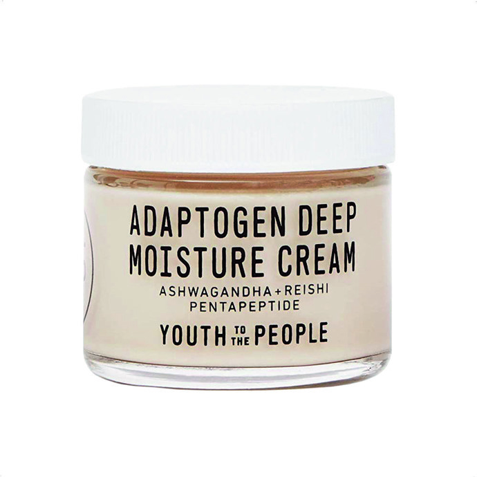 Zklidňující krém Adaptogen Deep Moisture Cream, Youth to the People, 59 ml, 1290 Kč
Zklidňující krém Adaptogen Deep Moisture Cream, Youth to the People, 59 ml, 1290 Kč