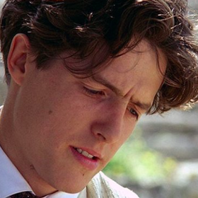 Hugh Grant ve své první velké roli ve snímku Maurice v roce 1987
