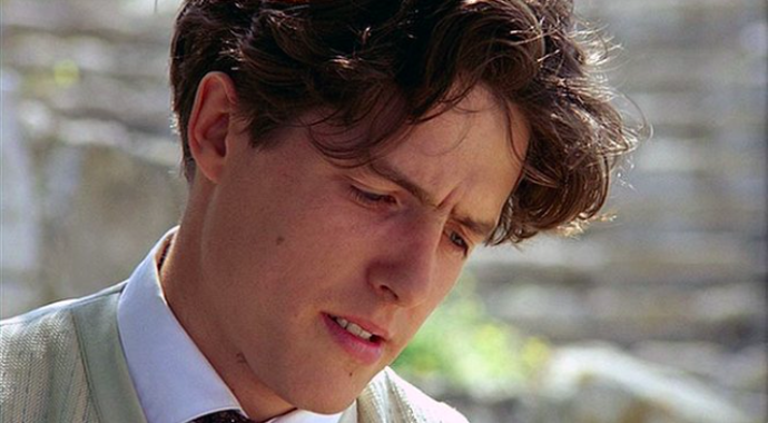 Hugh Grant ve své první velké roli ve snímku Maurice v roce 1987
Hugh Grant ve své první velké roli ve snímku Maurice v roce 1987