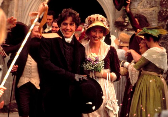 Hugh Grant ve snímku Rozum a cit, 1995
Hugh Grant ve snímku Rozum a cit, 1995