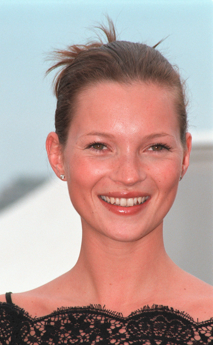 Kate Moss během let
