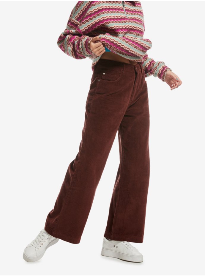 Hnědé manšestrové kalhoty, Roxy, 1 999 Kč, Zoot
