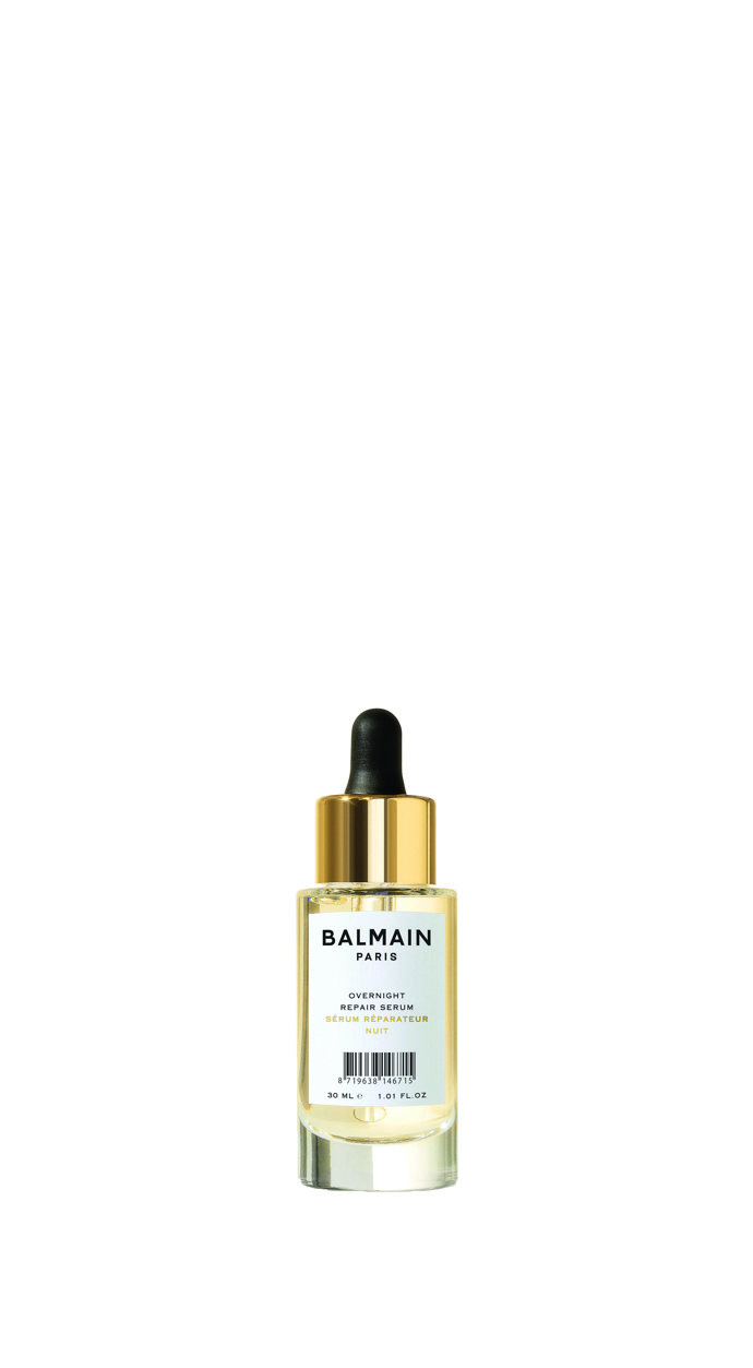 Výživné vlasové sérum Overnight Repair Serum, Balmain, 30 ml, 2300 Kč  
