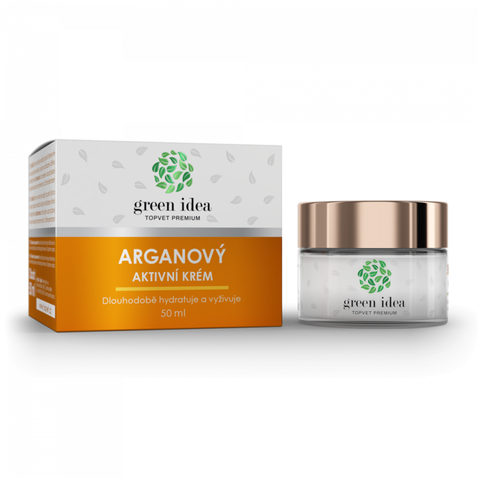 Arganový aktivní krém (Green Idea)
Tento krém se postará nejen o hydrataci, ale má i anti-ageing účinky. Naprosto tedy vyhovuje potřebám pokožky, na které jsou už viditelné vrásky. Ve složení je vysoký podíl vzácného arganového oleje, což je znát ihned po aplikaci na pleť. Ta je krásně hydratovaná a vyživená a tento efekt vydrží po celý den.
Cena: 198 Kč (50 ml)
Arganový aktivní krém (Green Idea)
Tento krém se postará nejen o hydrataci, ale má i anti-ageing účinky. Naprosto tedy vyhovuje potřebám pokožky, na které jsou už viditelné vrásky. Ve složení je vysoký podíl vzácného arganového oleje, což je znát ihned po aplikaci na pleť. Ta je krásně hydratovaná a vyživená a tento efekt vydrží po celý den.
Cena: 198 Kč (50 ml)