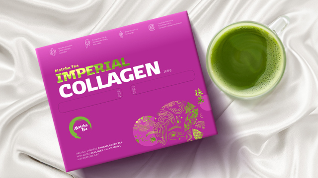 MATCHA TEA Imperial collagen, 1009 Kč

Doplněk stravy pro přípravu nápoje s pravým japonským zeleným čajem, s kolagenem a vitamínem C, který přispívá k normální tvorbě kolagenu.
