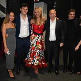 Diana, Jáchym, Ivana, Jan a moderátorův syn Adam s přítelkyní
