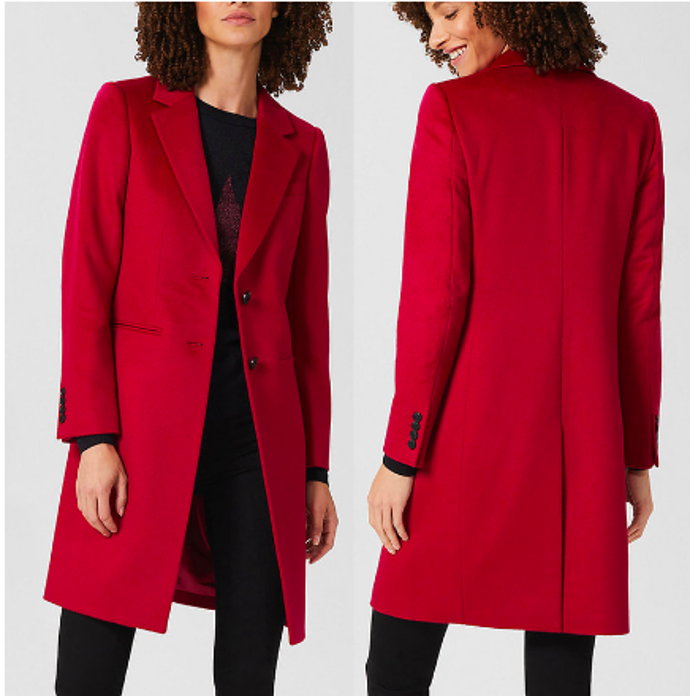 Červený kabát, Hobbs London, £299
Červený kabát, Hobbs London, £299