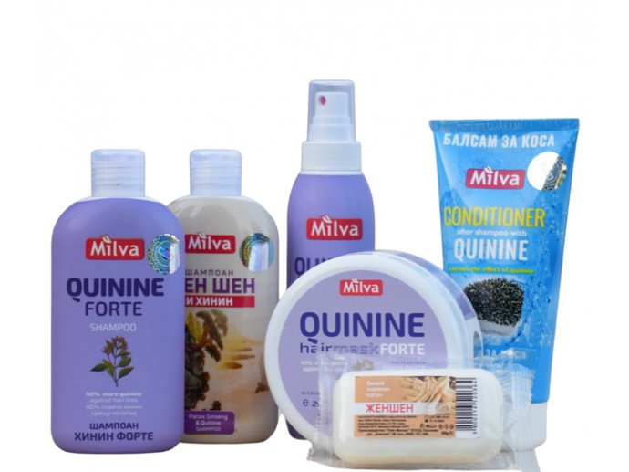 Řada Milva Quinine je díky chininu idealní pro vypadávající, nerostoucí, vyčerpané a slabé vlasy bez objemu.
