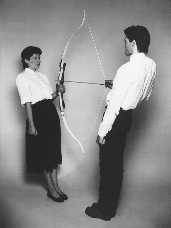 Marina Abramović & Ulay a jejich performance jménem Rest Energy (Zbytková energie)
Marina Abramović & Ulay a jejich performance jménem Rest Energy (Zbytková energie)