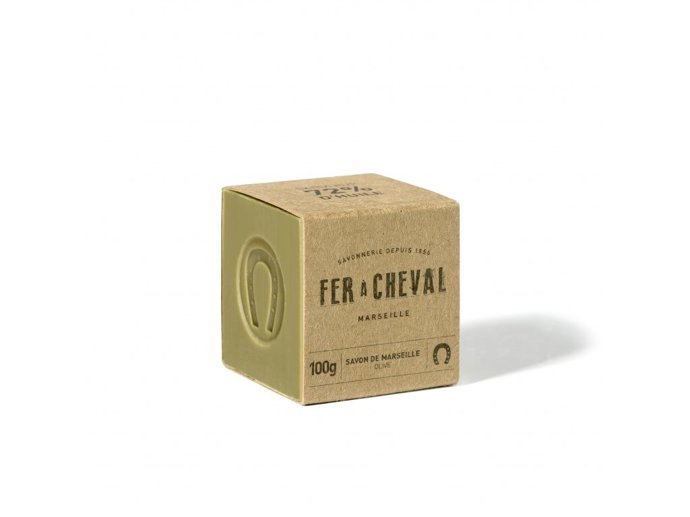 100% autentické olivové mýdlo z Marseille. 

Fer à Cheval Savon de Marseille Cube Pur Olive, La Pharmacie Française, 92 Kč
