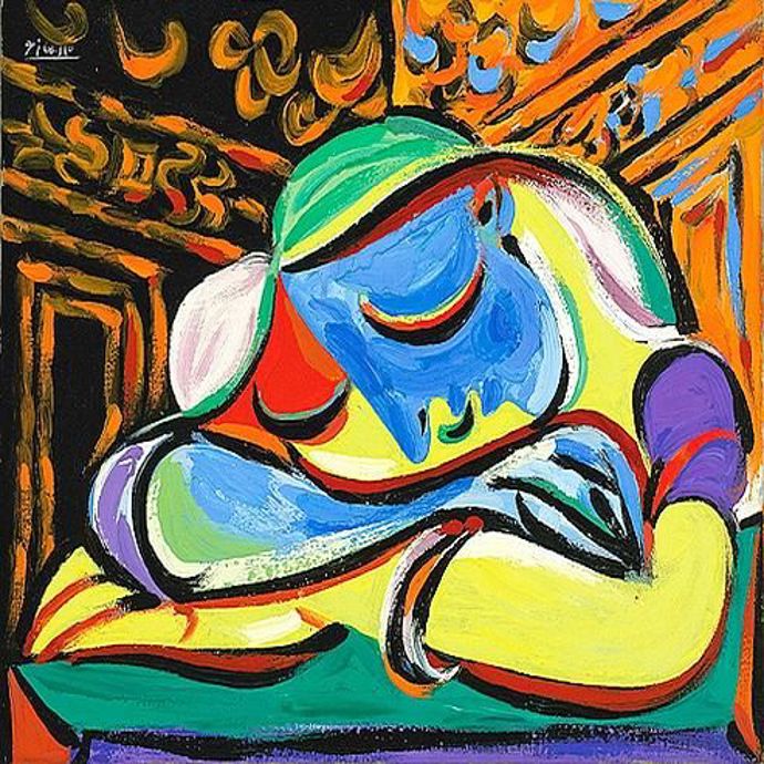 Na obraze jménem Mladá spící dívka zachytil Picasso jednu ze svých milenek, Marii-Thérèse Walter
Na obraze jménem Mladá spící dívka zachytil Picasso jednu ze svých milenek, Marii-Thérèse Walter