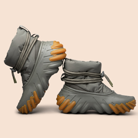 Futuristické Echo Boot s výraznou podrážkou podtrhne každý outfit, zatímco pohodlí spolu se zatepleným svrškem zpříjemní každý váš krok. 3599 Kč
