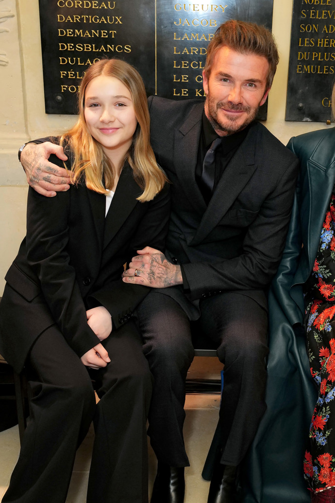 David Beckham a Harper v roce 2023
David Beckham a Harper v roce 2023