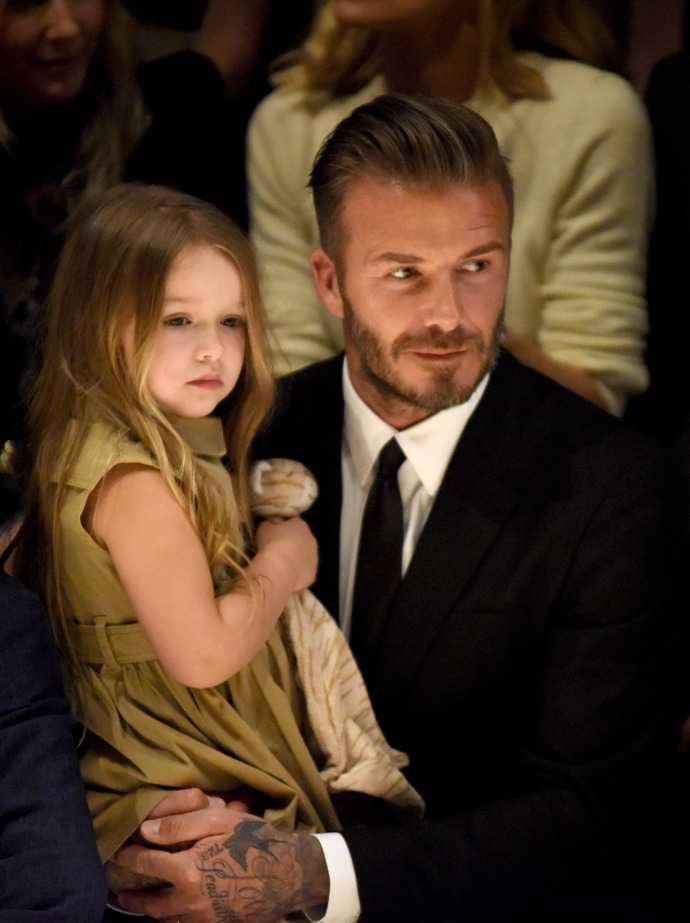 David Beckham a Harper Seven v roce 2015
David Beckham a Harper Seven v roce 2015