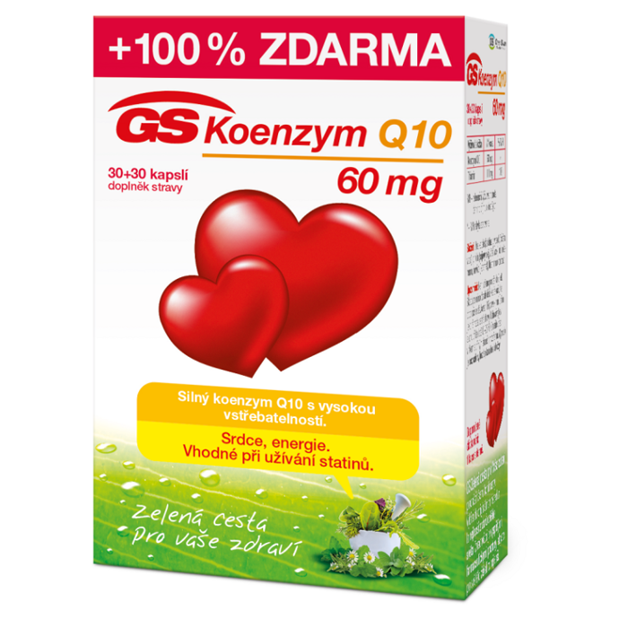Doplňky stravy pro srdce, cévy a krev

Prémiový přípravek s obsahem silného koenzymu Q10 s vysokou vstřebatelností, obohacený o vitamin B1.

