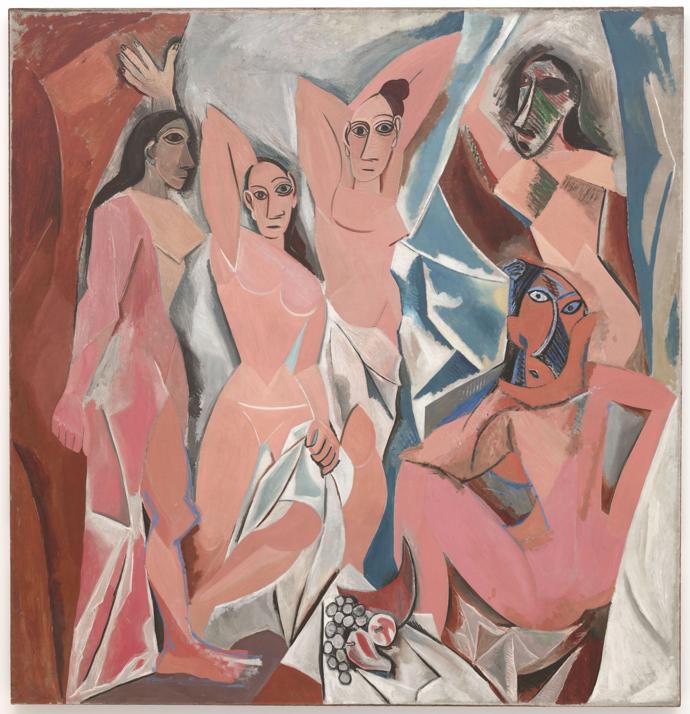 Na obraze jménem Avignonské slečny zobrazil Picasso pět nahých prostitutek v ulicích Barcelony
