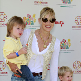 Sharon Stone a synové
