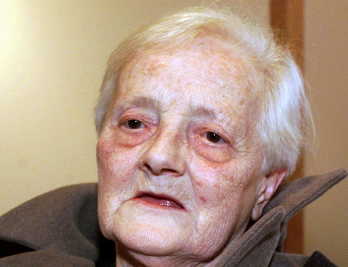 Lilly Wust na posledním dochovaném snímku
