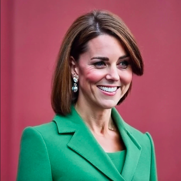Princezna Kate s krátkými vlasy podle AI