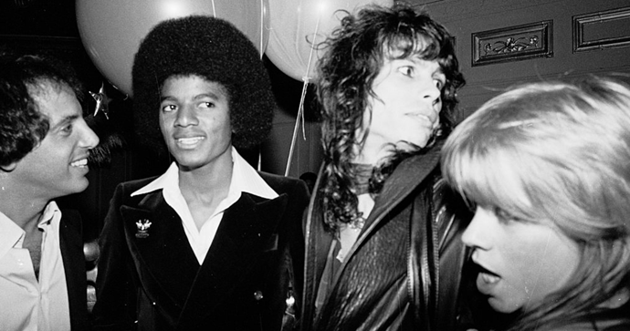 Steve Rubell, Michael Jackson, Steven Tyler z Aerosmith a Cherrie Currie
Steve Rubell, Michael Jackson, Steven Tyler z Aerosmith a Cherrie Currie