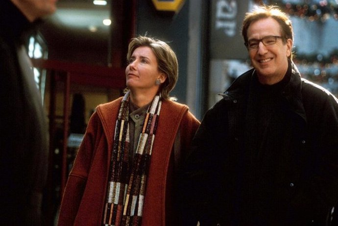 Emma Thompson & Alan Rickman ve filmu Láska nebeská
