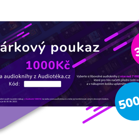 Pokud chcete svým blízkým nadělit audioknižní příběh, ale nejste si jisti, zda se trefíte do vkusu, věnujte jim dárkový poukaz na audioknižní platformu Audioteka, jejíž výběr audioknih čítá přes 8500 titulů.
