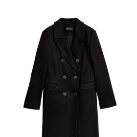 Dlouhý dvouřadý kabát, Marks & Spencer, 2899 Kč
