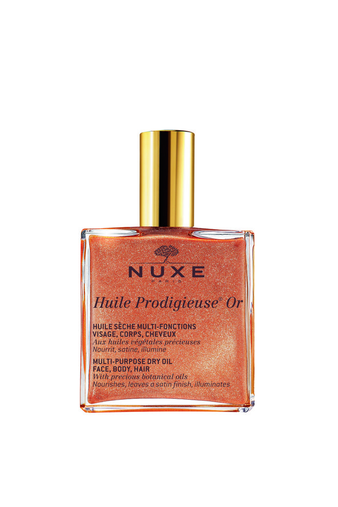 Zázračný multifunkční suchý olej se třpytkami Huile Prodigieuse Or, Nuxe, 100 ml, 1080 Kč
Zázračný multifunkční suchý olej se třpytkami Huile Prodigieuse Or, Nuxe, 100 ml, 1080 Kč