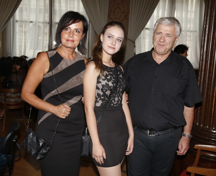 Eva a Vašek s dcerou